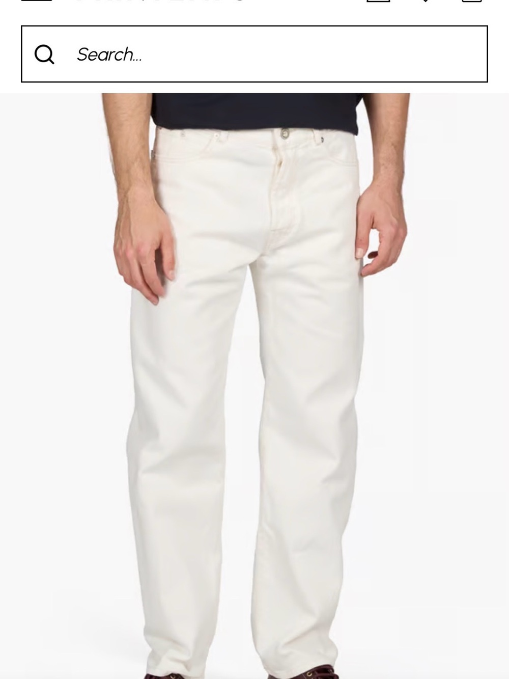 Men's White CP company Jeans - regular fit